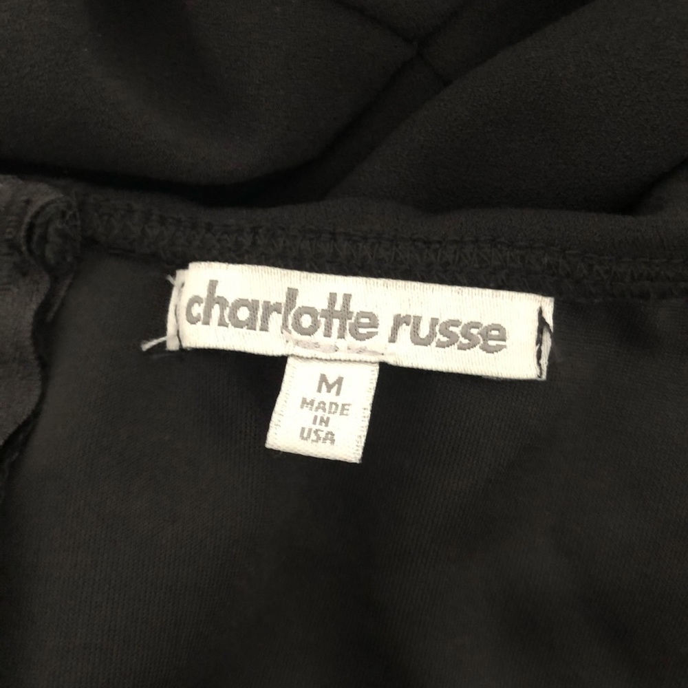 Charlotte Russe Off Shoulder Black Dress Size M - Picture 8 of 9